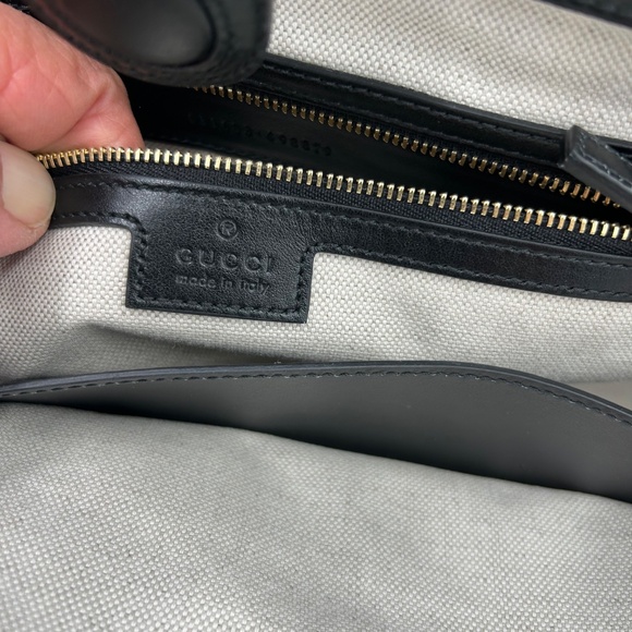 Women’s Gucci GG matelasse black leather tote bag made in Italy NWT - Picture 7 of 13